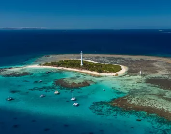 Phare Amédée vue du ciel Phare Amédée vue du ciel
