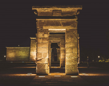 Madrid-Temple d'Amon Debod Madrid Temple Amon Debod Nuit